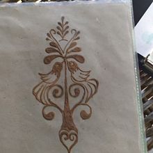 My project for course: Introduction to Islamic Art: Create Biomorphic Patterns. Painting, Pattern Design, Drawing, Watercolor Painting & Ink Illustration project by Deimantė Praškevičiūtė - 11.04.2023