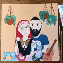 Mijn project van de cursus: Speelse illustratie met aquarel en kleurpotloden. Un progetto di Illustrazione tradizionale, Pittura, Pittura ad acquerello, Disegno di ritratti, Disegno con matite colorate e Pittura gouache di Daphne - 01.10.2023