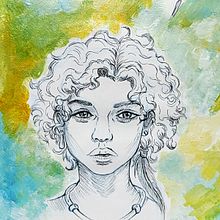 My project : Portrait Sketchbooking: Explore the Human Face. Sketching, Drawing, Portrait Drawing, Artistic Drawing, and Sketchbook project by Amandine Bertrand - 10.01.2023