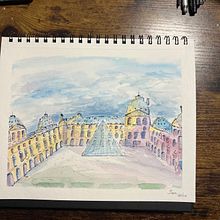 Mi proyecto del curso: Dibujo arquitectónico con acuarela y tinta. Sketching, Drawing, Watercolor Painting, Architectural Illustration, Sketchbook, Ink Illustration, and Traditional illustration project by Juan Manuel Almira Bauta - 09.30.2023