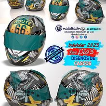Día 3 Inktober #agv #agvhelmets #ls2helmets #ls2 #shoei #bell #bonustrack #scorpion #arail #ruroc #rurocmoto #helmets #airohhelmet #suomi #roof #inktober #notodoanimacion #3D #characterdesing #inktober2023 #inktober #diseñospersonalizados #moto #motorcyc. Un projet de Design  , et 3D de Natalia DN - 02.10.2023