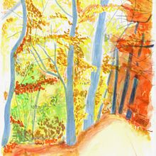 Mein Abschlussprojekt für den Kurs: Landschaften im Skizzenbuch: ein farbenfroher Ansatz. Sketching, Creativit, Pencil Drawing, Drawing, and Sketchbook project by sara_straumann - 10.03.2023