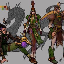 Dragon World - Character Concepts. Character Design, Concept Art, and Sketching project by Anastasiia Polska - 08.05.2022
