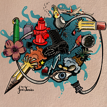 Meu projeto do curso: Ilustração com Procreate: crie composições cheias de detalhes. Een project van  Ontwerp, Traditionele illustratie, Digitale illustratie y  Digitaal schilderij van Josileide Farias - 13.09.2023