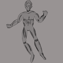 My project for course: Illustration for Comics: Anatomy of a Superhero. Un progetto di Illustrazione tradizionale, Character design, Fumetto, Disegno a matita e Disegno anatomico di Mehmet HALLAC - 03.10.2023
