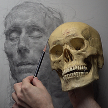 Recent imagery from an instructional video I'm working on for online students (see captions). Een project van Tekening met potlood,  Portrettekening, Realistische tekening,  Artistieke tekening, Traditionele illustratie, Digitale tekening, Anatomisch tekenen, Tekenen met kleurpotloden, Schilderij,  Olieverfschilderij, Beeldhouwwerk y 2D-animatie van Dan Thompson - 04.10.2023