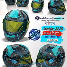 Día 4 Inktober #agv #agvhelmets #ls2helmets #ls2 #shoei #bell #bonustrack #scorpion #arail #ruroc #rurocmoto #helmets #airohhelmet #suomi #roof #inktober #notodoanimacion #3D #characterdesing #inktober2023 #inktober #diseñospersonalizados #moto #motorcyc. Un projet de 3D , et Design  de Natalia DN - 04.10.2023