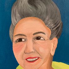 Mi proyecto del curso: Retrato con pintura al óleo escritora Margarita Carrera . Fine Arts, Painting, and Oil Painting project by Marjorie Orantes Nájera - 10.04.2023