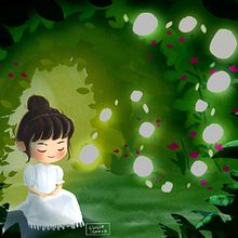 My project for course: Fantastical Illustrations with Procreate. Projekt z dziedziny Trad, c, jna ilustracja, Ilustracja c, frowa, R, sunek c i frow użytkownika Saisiri Saengphayap - 06.10.2023