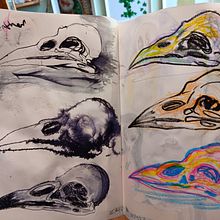 My project for course: Illustration Techniques to Unlock your Creativity. Design, Traditional illustration, Fine Arts, Painting, Creativit, Creating with Kids, and Sketchbook project by Lisa Dunne - 10.06.2023