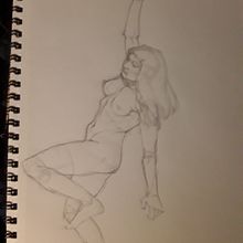 My project for course: Drawing the Human Figure & Expressive Poses. Un progetto di Belle arti, Bozzetti, Disegno, Sketchbook e Disegno anatomico di Kasim - 06.10.2023