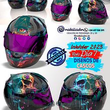 Día 7 Inktober #agv #agvhelmets #ls2helmets #ls2 #shoei #bell #bonustrack #scorpion #arail #ruroc #rurocmoto #helmets #airohhelmet #suomi #roof #inktober #notodoanimacion #3D #characterdesing #inktober2023 #inktober #diseñospersonalizados #moto #motorcyc. Un projet de Design  , et 3D de Natalia DN - 06.10.2023