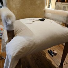 Sillon de un cuerpo encontrado en la calle. Furniture Design, Making, Arts, Crafts, Woodworking, Interior Design, DIY, Upc, and cling project by Andrea Sanchez - 09.28.2023