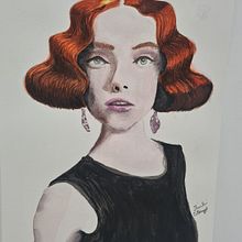 Meu projeto do curso: Retrato em aquarela a partir de uma fotografia. Een project van Traditionele illustratie, Aquarelschilderen y  Portrettekening van Shirlei Vettorazzo - 07.10.2023