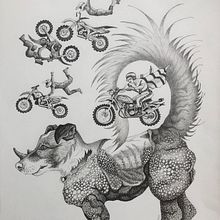 Barking mad Ein Projekt aus dem Bereich Traditionelle Illustration von Sally Jory - 08.10.2023