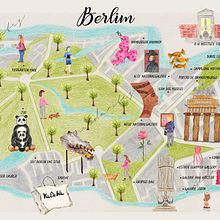 Berlim Artsycool . Projekt z dziedziny Trad, c, jna ilustracja,  R i sunek użytkownika Márcia Dias - 08.10.2023