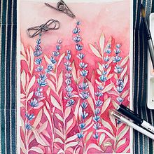 My project for course: Negative Watercolor Painting for Botanical Illustration. Un progetto di Illustrazione tradizionale, Pittura ad acquerello e Illustrazione botanica di Irina DG - 06.10.2023