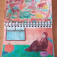 Mi proyecto del curso: Sketchbook para explorar tu estilo de dibujo. Projekt z dziedziny Trad, c, jna ilustracja, Sketching, Kreat, wność,  R, sunek, Malowanie akwarelą, Sketchbook i Malowanie gwaszami użytkownika Judith - 08.10.2023