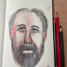 Mein Abschlussprojekt für den Kurs: Skizzenheft für Aquarellporträts. Painting, Watercolor Painting, Portrait Drawing, Sketchbook, and Traditional illustration project by geli_sketch - 10.08.2023