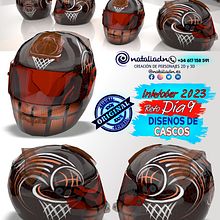 Día 9 Inktober #agv #agvhelmets #ls2helmets #ls2 #shoei #bell #bonustrack #scorpion #arail #ruroc #rurocmoto #helmets #airohhelmet #suomi #roof #inktober #notodoanimacion #3D #characterdesing #inktober2023 #inktober #diseñospersonalizados #moto #motorcyc. Design, and 3D project by Natalia DN - 10.09.2023
