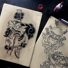 Mi proyecto del curso: Tatuaje para principiantes. Desenho de tatuagens projeto de Aeri Ezaki - 08.10.2023