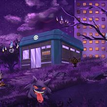 Landscape Concept Pokémon Ghost type . % Chiara Sergolini tarafından hazırlanan Konsept Sanatı, Dijital İllüstras, Ve on projesi - 09.10.2023