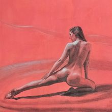 Mi proyecto del curso: Dibujo contemporáneo de la figura humana: expresión y movimiento. Un proyecto de Ilustración tradicional, Bellas Artes, Dibujo, Dibujo artístico, Pintura acrílica y Dibujo anatómico de Salvador Jiménez Ruiz - 09.10.2023