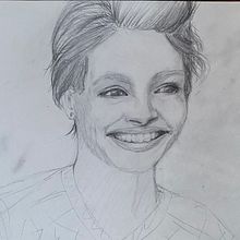 My project for course: Graphite Line Drawing for Portrait Sketchbooking. Fine Arts, Sketching, Drawing, Portrait Drawing, and Sketchbook project by agnes_kullenmark - 10.09.2023