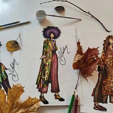 Meu projeto do curso: Ilustração de croqui de moda. Un progetto di Illustrazione tradizionale, Bozzetti, Fashion design, Disegno digitale e Illustrazione di moda di Virginia Tertuliano - 10.10.2023