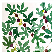 Fig Tree . Un proyecto de Pattern Design, Pintura a la acuarela e Ilustración tradicional de Dimitra Polychronis - 10.10.2023