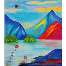 Il mio progetto del corso: Disegno di paesaggi con i pastelli: gioca con la luce. Un proyecto de Ilustración tradicional, Bellas Artes, Dibujo a lápiz, Dibujo y Dibujo artístico de Stefano Borroni - 24.10.2023