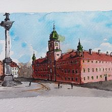My project for course: Architectural Sketching with Watercolor and Ink. Sketching, Drawing, Watercolor Painting, Architectural Illustration, Sketchbook & Ink Illustration project by Andrey Osipets - 10.10.2023