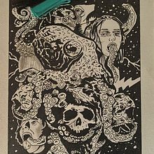 Mi proyecto del curso: Ilustración contemporánea con estética retro. Un proyecto de Ilustración tradicional, Dibujo, Ilustración digital e Ilustración con tinta de jhon jairo caicedo mejia - 11.10.2023