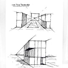 My project for course: Architectural Sketching: Thinking with Pen and Paper. Architecture, Sketching, Drawing, Architectural Illustration, Sketchbook, and Spatial Design project by Marwan Marar - 10.11.2023