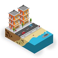 Isometric Art - Litoral. Design, Traditional illustration, Street Art, and Vector Illustration project by contato_araujoadrianodsg - 10.11.2023