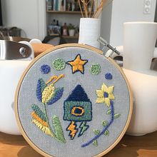 My project for course: Contemporary Embroidery With Traditional Mexican Needlework. Artesanato, Bordado, Tecido, e Design têxtil projeto de sofizu - 12.10.2023