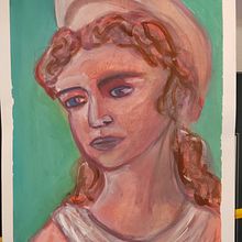 Mi proyecto del curso: Retrato expresivo con gouache. Un proyecto de Ilustración tradicional, Pintura y Pintura gouache de lagembg - 12.10.2023