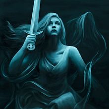The Lady Of The Lake . Ilustrație digitală și Desen digital de Bekky Peterson - 09.13.2023