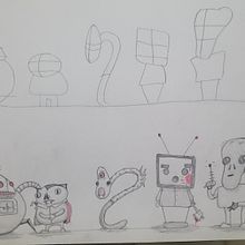 Mi proyecto del curso: Fábrica de personajes ilustrados (Un vampiro samurai). Un proyecto de Ilustración tradicional, Diseño de personajes, Ilustración digital, Ilustración infantil y Narrativa de elaa_drawordie - 13.10.2023