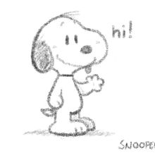 Snoopy saying hi. Digital Illustration project by Roberto Pacella - 10.13.2023