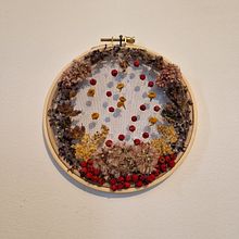 Il mio progetto del corso: Ricamo su tulle con piante e fiori naturali. Embroider, DIY, Floral, Plant Design, and Textile Design project by Roseneide Santos Sousa - 10.13.2023