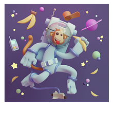 My project for course: 3D Character Creation in Blender Ein Projekt aus dem Bereich 3D, Design von Figuren, 3-D-Modellierung, Design von 3-D-Figuren und 3-D-Design von Abrar Basahi - 13.10.2023