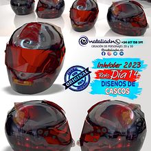 Día 14 Inktober #agv #agvhelmets #ls2helmets #ls2 #shoei #bell #bonustrack #scorpion #arail #ruroc #rurocmoto #helmets #airohhelmet #suomi #roof #inktober #notodoanimacion #3D #characterdesing #inktober2023 #inktober #diseñospersonalizados #moto #motorcy. Un projet de Design  , et 3D de Natalia DN - 13.10.2023