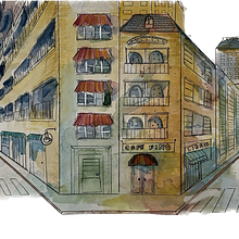Mi proyecto del curso: Dibujo arquitectónico con acuarela y tinta . % Damar Parker tarafından hazırlanan Eskiz çizimi, Çizim, Sulubo, a Resim, Mimari İllüstras, on, Eskiz defteri, Mürekkep İllüstras, Ve onu projesi - 10.14.2023