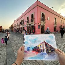 Mi proyecto del curso: Cuaderno de viaje en acuarela . % Damar Parker tarafından hazırlanan Geleneksel illüstras, on, Sulubo, a Resim, Mimari İllüstras, on, Ve Eskiz defteri projesi - 10.14.2023