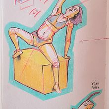 Mi proyecto del curso: Dibujo de la figura humana en poses expresivas. Een project van  Beeldende kunst,  Schetsen,  Tekening, Sketchbook y Anatomisch tekenen van Lucía Ezquerro Terés - 14.10.2023