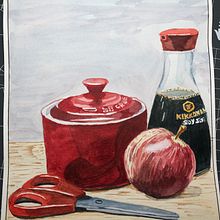 My project for course: Contemporary Still Life with Watercolor. Traditional illustration, Painting, and Watercolor Painting project by danboddington - 10.15.2023