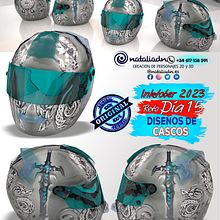 Día 15 Inktober #agv #agvhelmets #ls2helmets #ls2 #shoei #bell #bonustrack #scorpion #arail #ruroc #rurocmoto #helmets #airohhelmet #suomi #roof #inktober #notodoanimacion #3D #characterdesing #inktober2023 #inktober #diseñospersonalizados #moto #motorcy. Un projet de Design  , et 3D de Natalia DN - 15.10.2023