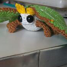 Meu projeto do curso: Design e criação de amigurumis, luna moth. Un projet de Artisanat, Conception de jouets, Art textile, DIY, Crochet, Amigurumi , et Design textile de gabriel_nlima2 - 14.10.2023