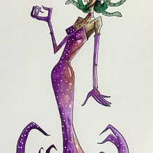 Mi proyecto del curso: Diseño de personajes expresivos con acuarela y pluma estilográfica. Traditional illustration, Character Design, Painting, Sketching, Drawing, Watercolor Painting, Stor, telling, Artistic Drawing, Children's Illustration, and Narrative project by Daniel Ramos Garcia - 10.15.2023